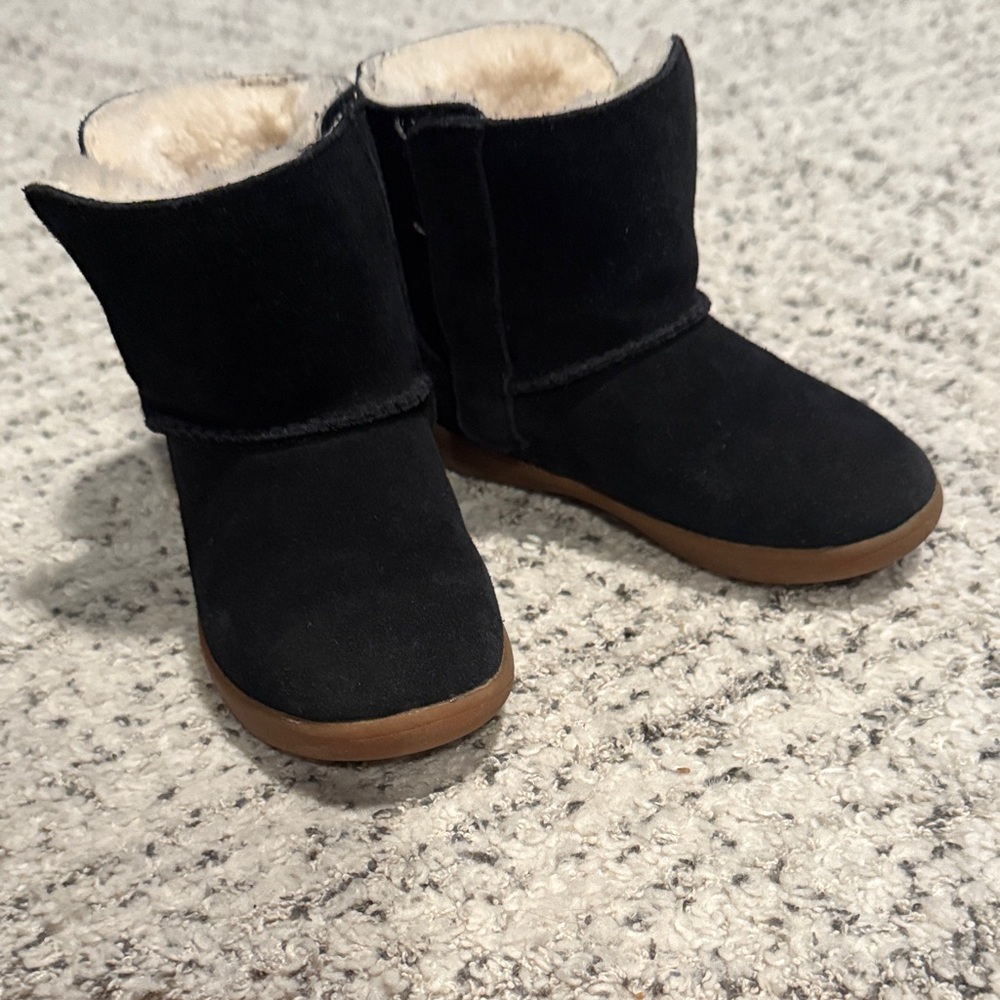 UGG Black and Tan Kids Boots